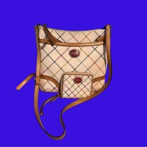 Coach Peyton Tattersall crossbody and matching wallet